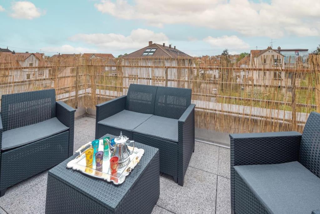 L'Excellence-8Min Aeroport-Terrasse-Parking Prive Apartment Lingolsheim Ngoại thất bức ảnh